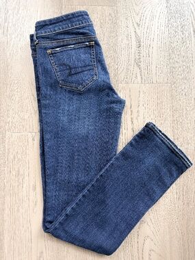 American Eagle, Jeans,‎ Straight Leg, Low Rise, Stretch, Size 6, Long
